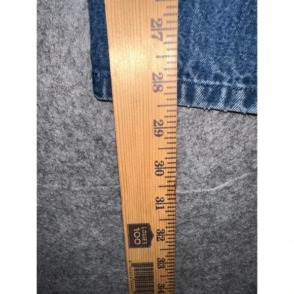 Dickies Men's Blue Denim Bib Overalls Carpenter Work Pants 40x30 - Picture 4 of 8